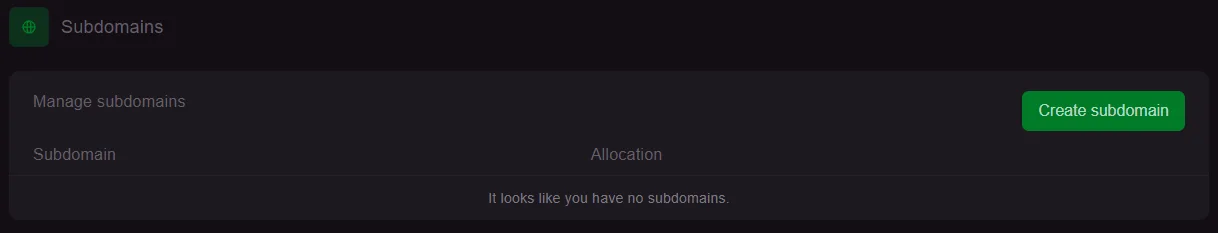 Subdomains : une adresse en toutes lettres pour vos joueurs.